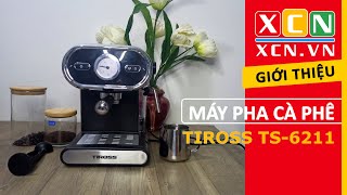 Máy pha cà phê Tiross TS6211 cao cấp 15 Bar 1100W Giá rẻ đẹp pha EspressoCapuchinoLatte ngon [upl. by Husein]