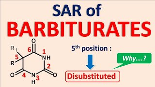 Structural Activity Relationship SAR of Barbiturates [upl. by Linzer]