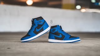 Air Jordan 1 Retro High OG quotDark Marina Bluequot Review amp OnFeet [upl. by Attah]