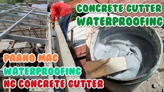 Waterproofing of concrete gutter  using concreto bond [upl. by Isis]