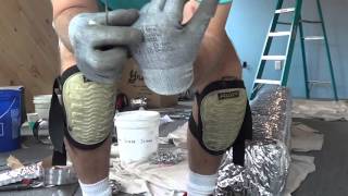 How to wrap ductwork with bubble wrap insulation [upl. by Columba538]