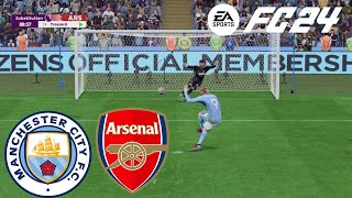 MANCHESTER CITY VS ARSERNAL  FC24  PC GAMEPLAY [upl. by Adnilym]