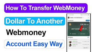 How To Transfer Webmoney Dollar To Another Webmoney Account [upl. by Clynes893]