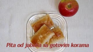 Pita od jabuka sa gotovim korama  ekuhinjica [upl. by Neemsay]