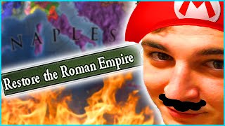 The Easiest Nation To Restore The Roman Empire In EU4 Naples Guide [upl. by Aikram]