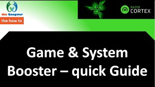 HOW TO USE RAZER CORTEX to boost games  QUICK GUIDE [upl. by Idnim468]