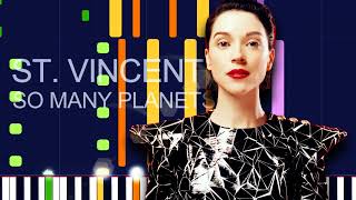 St Vincent  SO MANY PLANETS PRO MIDI FILE REMAKE  quotin the style ofquot [upl. by Idnak755]