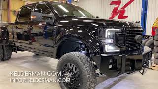 THE ULTIMATE WORK TRUCK KELDERMANBUILT 2021 F450 ON FULL AIR RIDE FORCES AND MORE [upl. by Cyler]