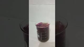 Reaction of Potassium permanganate 🔥 experiment science [upl. by Aimil]