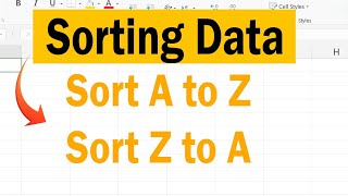 how to sort data in Excel  sorting data in excel  sorting in excel [upl. by Yaj]