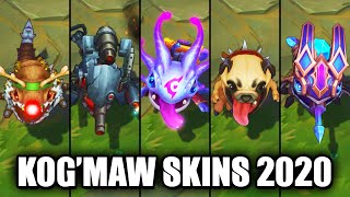 All KogMaw Skins Spotlight 2020 League of Legends [upl. by Dailey]