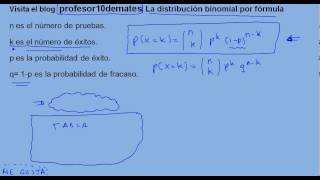 Distribución binomial 03 fórmula [upl. by Vernen904]