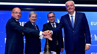 Bell Ringing on 7 October 2024 EU Commission joins Eurex’s repo market [upl. by Suissac518]