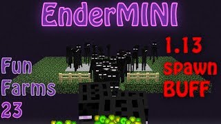 EnderMINI  Simple Enderman Farm Tutorial and 113 Mob Spawning EXPLAINED Fun Farms 23 [upl. by Maurilla]