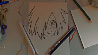 how yo draw madara uchiha easy step by step temperdrawultrainstinctarthakusenpaiartprassdrawing [upl. by Toole]