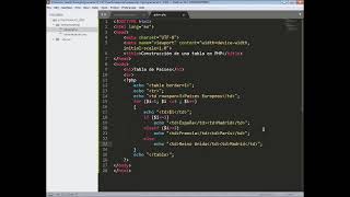 Creación de una tabla sencilla en PHP [upl. by Aleydis]
