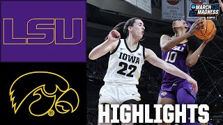 NCAA Tournament Elite 8 LSU Tigers vs Iowa Hawkeyes  Full Game Highlights [upl. by Ennaitsirhc]