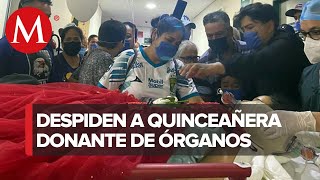 Con vestido de XV años IMSS despide a joven donante de órganos en Aguascalientes [upl. by Amado858]