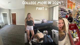 MOVING OUT AND INTO COLLEGE IN THE SAME MONTH  COLLEGE MOVE IN 2024 PART 1  JORDAN MALLORY [upl. by Annaear]