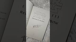 Matthew Stover signed Revenge of the Sith Novel starwars [upl. by Ttoile]