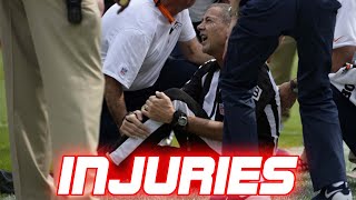 NFL NonPlayers Getting Injured Referees Coaches Cameramen [upl. by Nosirrah550]