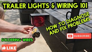 Trailer lights amp wiring issues 101 Trailer wiring explained LED lights Soldering wire tips amp more [upl. by Nosinned]