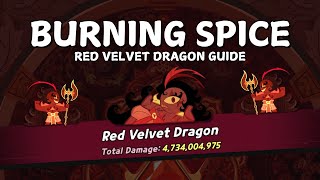 BURNING SPICE RED VELVET DRAGON GUIDE 2024 [upl. by Nauqahs133]