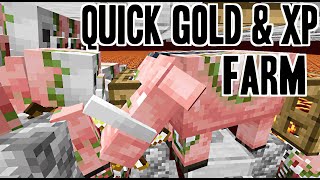 Quick GoldXP Farm in video DESCRIPTION 1161201 30 minute build  Minecraft [upl. by Alyhc]