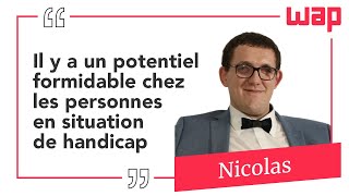 NONVOYANT Nicolas décide de faire de son handicap visuel une opportunité [upl. by Rhoda]