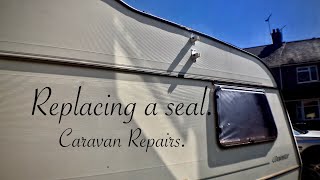 Replacing a caravan seal Caravan Repairs [upl. by Lionello]