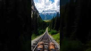 Rail Bike Adventure through the Canadian Rockies 🚴‍♂️  Feel the Awe of Nature [upl. by Oakleil109]