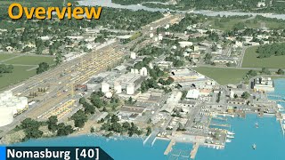 Overview of a growing town  Cities Skylines Nomasburg 40 [upl. by Enibas]