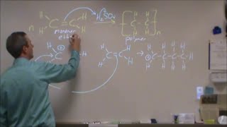 Polymerization mechanism with alkene addition Reaction 7 [upl. by Conti413]