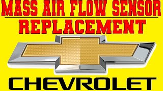 CHEVY Mass Air Flow Sensor  How To Replace  S10 Blazer 1500 Impala Malibu Cruz AND MORE [upl. by Aldwon113]