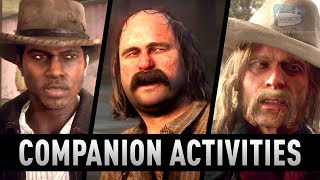 Red Dead Redemption 2  All Companion Activities Friends With Benefits Trophy [upl. by Aelram974]