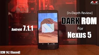 InDepth Review Dark ROM for Nexus 5 Android 711 CM 141 [upl. by Cory764]