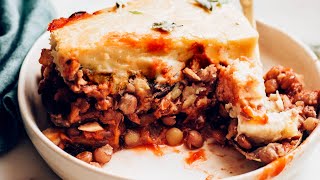 Easy Vegan Moussaka  Minimalist Baker Recipes [upl. by Esinned]