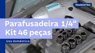 Conheça a parafusadeira 14quot com 46 Peças  Tramontina [upl. by Dehlia607]