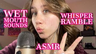 ASMR  wet mouth sounds and whisper rambles ❤️ [upl. by Fennessy]