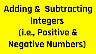 Three Simple Rules for Adding and Subtracting Integers  Grammar Heros Free ASVABPiCAT Tutoring [upl. by Eal]