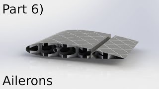 How to Design and 3D Print a RC Aircraft Wing Adding Ailerons Part 6 [upl. by Nahsab]