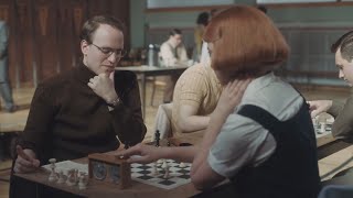 Beth Harmons Second Game against Cooke  The Queens Gambit 1080p [upl. by Hanavas]