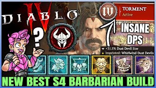 Diablo 4  New Best S4 Highest Damage Barbarian Build  This Combo  OP  Easy Early Pit amp Torment [upl. by Marte]