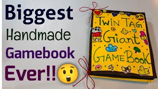 Biggest handmade gamebook ever🤯🤯 DIY Giant Paper Gamebook 🤓Diy Paper Gamebook🤫🤩 Diy Paper Craft Idea [upl. by Sherfield]