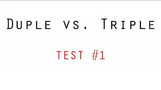 Duple vs Triple Test 1 [upl. by Conner]