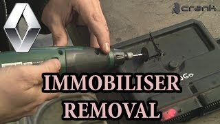 Renault Immobiliser Off Removal Bypass [upl. by Accissej]