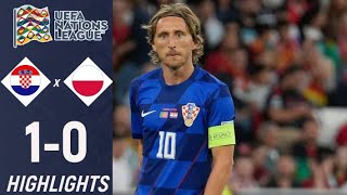 Croatia vs Poland 10 Highlights UEFA Nations League 202425 [upl. by Durgy357]