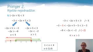 Matematika 1 r SŠ  Nejednadžbe s apsolutnim vrijednostima [upl. by Aleahcim]