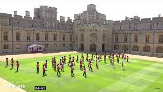 Trooping The Colour 2020 M B Of The H D Les Huguenots Slow March Pandemic Form At Windsor Castle [upl. by Ahsenid]