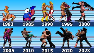 WRESTLING VIDEO GAMES EVOLUTION 1983  2023 [upl. by Campball]